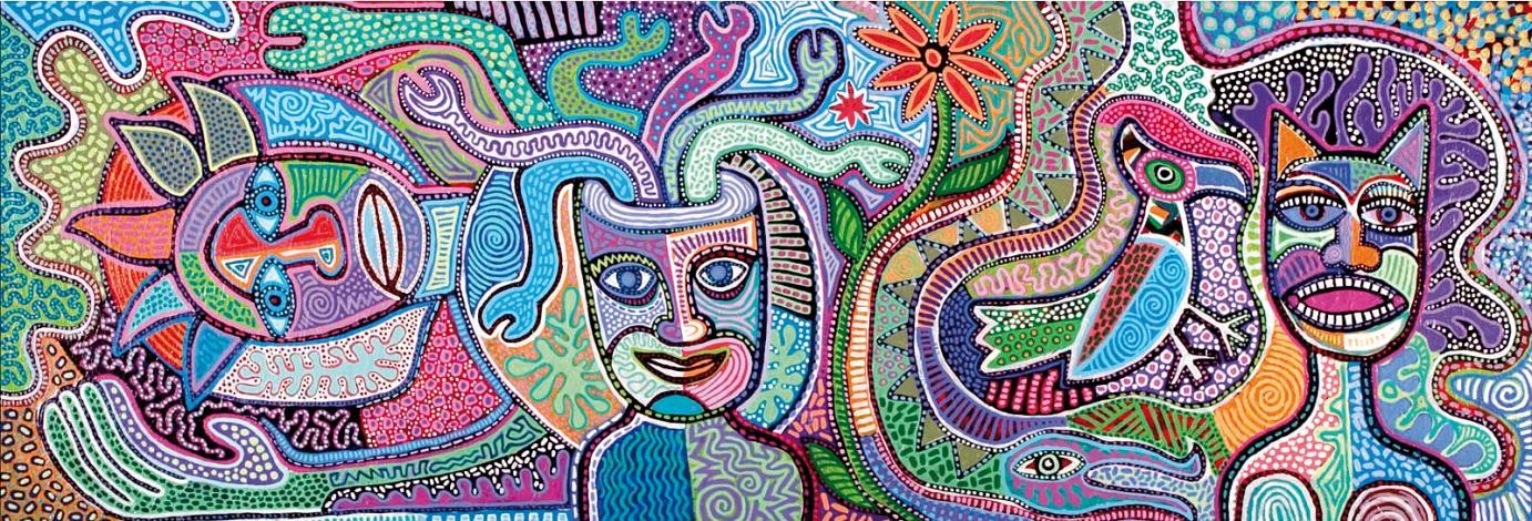 »Memphis Blues« 22x64'' Acrylic on Canvas, 2005