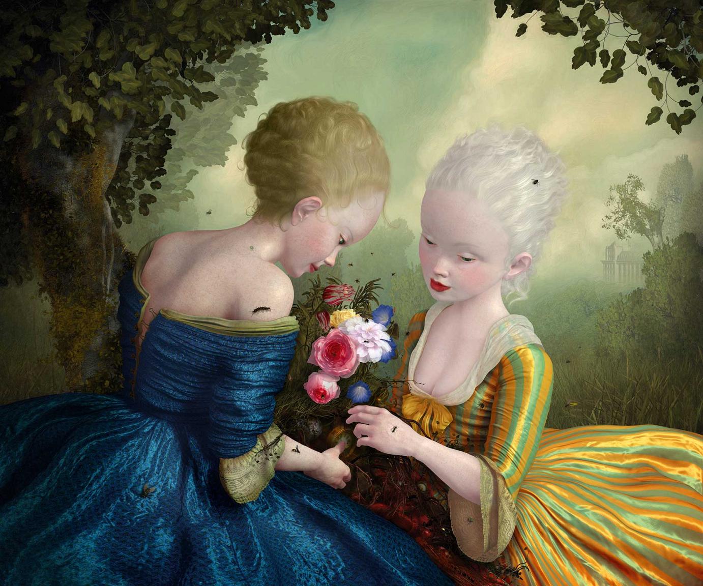 From Such Foulness of Root Does Sweetness Grow  2009  digital, Tintenstrahldruck (gefirnist) auf Holztafel · 50,8 x 63,5 cm von Ray Caesar