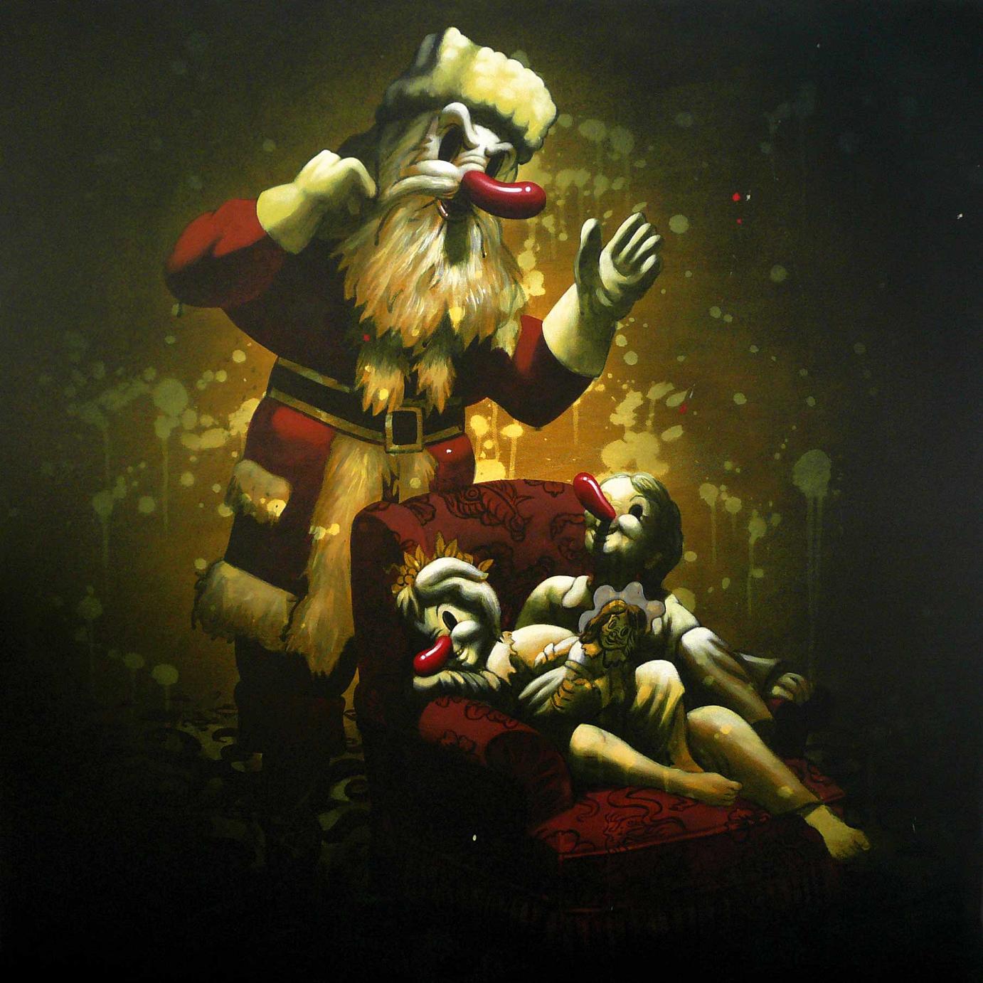 Victor Castillo »Lie to me« 2008 · Acryl auf Leinwand · 100 cm x 100 cm